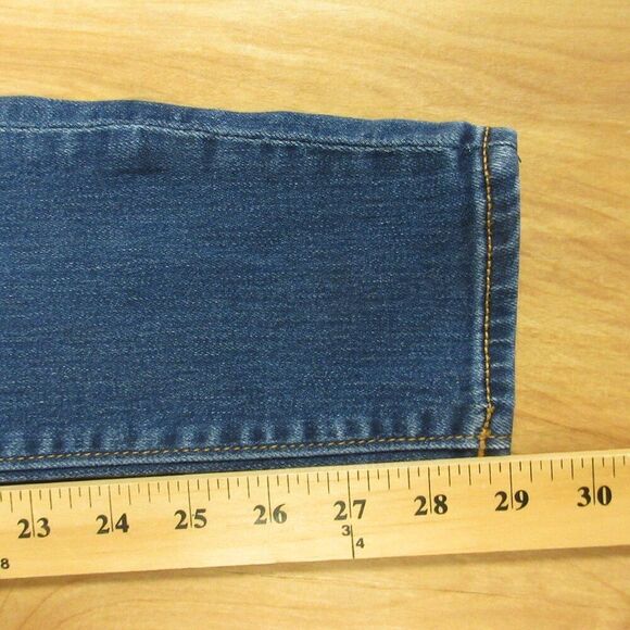 TRUE RELIGION Halle Mid‎ Rise Super Skinny Jeans Womens Sz 24 Blue Stretch Denim - Picture 16 of 16